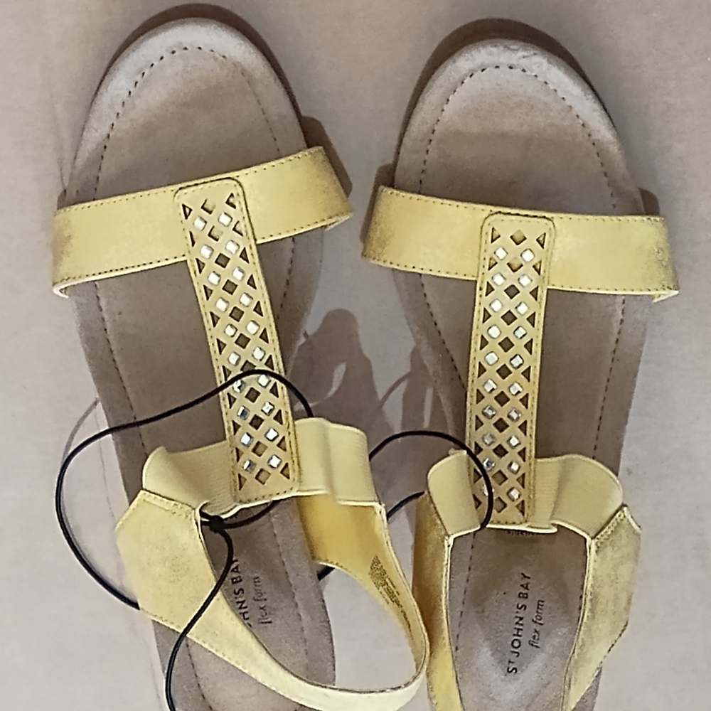 St. John's Bay Yellow Sandals for Women